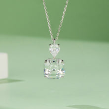 Load image into Gallery viewer, Ballet 925 Sterling Silver Diamond Sparkling Asscher Cut 12*12mm Pendants For Women Necklace Fine Jewelry
