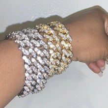 Load image into Gallery viewer, Rhinestone Cuban Link Chain Bracelet Iced Out for Women and Men Jewelry
